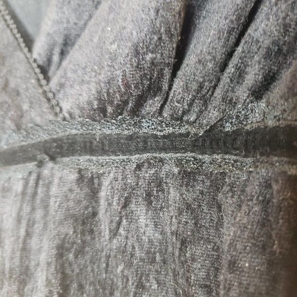 Vintage Y2K Velvet Goth Trumpet Sleeve Empire Blouse Size Small - Picture 6 of 10